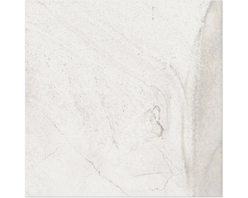Feinsteinzeug Wand- und Bodenfliese Serrenti Bianco 60 x 60 x 0,9 cm matt rektifiziert