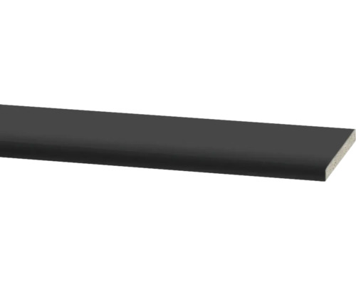 Rebord de fenêtre anthracite 0164 PE sans cache 1000x300x24 mm Tablette de fenêtre en bois noire