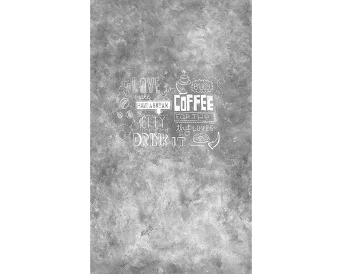 Papier peint panoramique intissé impression numérique 34804 GZSZ Coffee aspect béton gris 159 x 270 cm