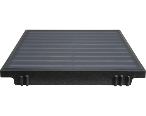 Quadratische Solardusche zur Nutzung im Aussenbereich