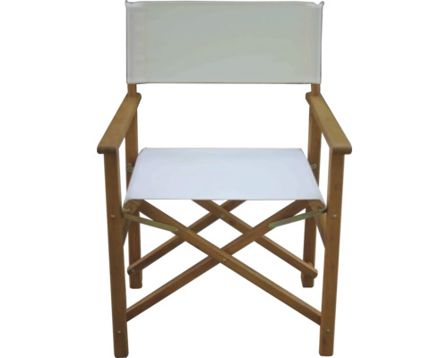 Regiestuhl mit Holzrahmen und Stoffbezug