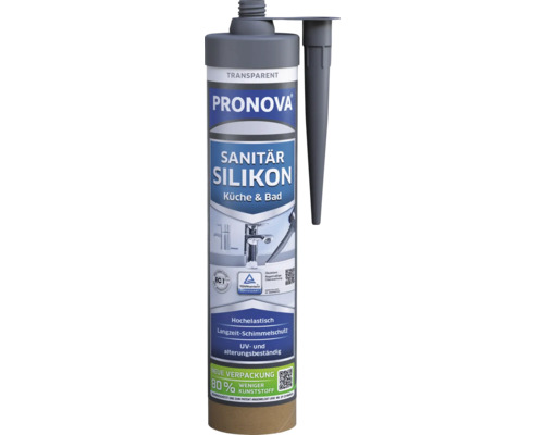 Silicone pour sanitaire PRONOVA ECO transparent 280 ml
