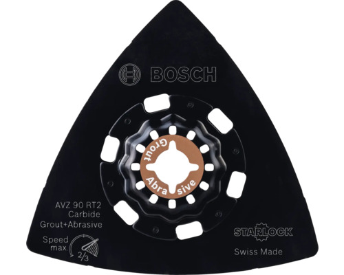 Bosch AVZ 90 RT2 Carbide, feuille abrasive pour enlever le coulis