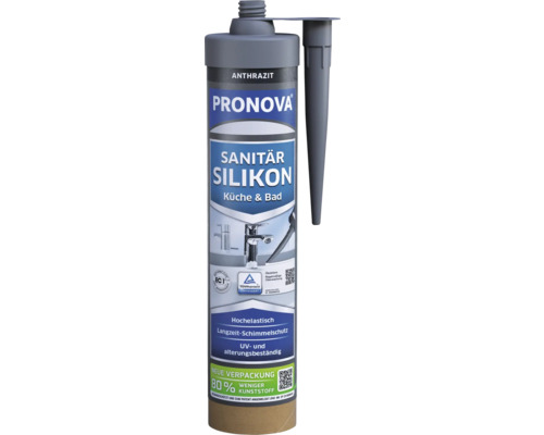 Silicone pour sanitaire PRONOVA ECO anthracite 280 ml