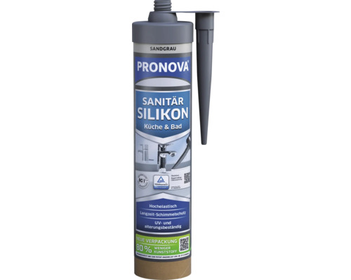 Silicone pour sanitaire PRONOVA ECO gris sable 280 ml
