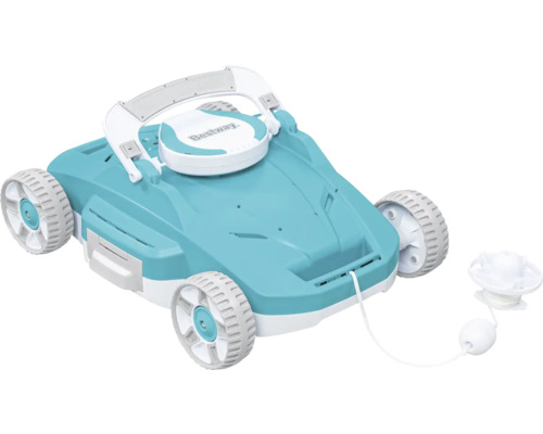 Robot de nettoyage de piscine avec roues et câble, logo Bestway