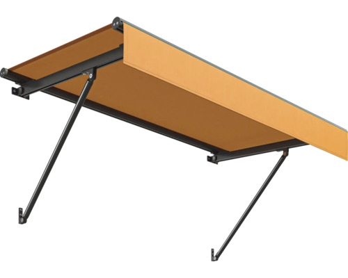 Store banne à bras articulés déployé avec toile
