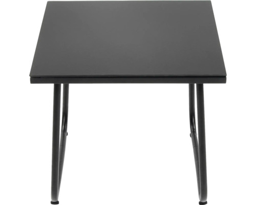 Table d''appoint carrée avec pieds en métal