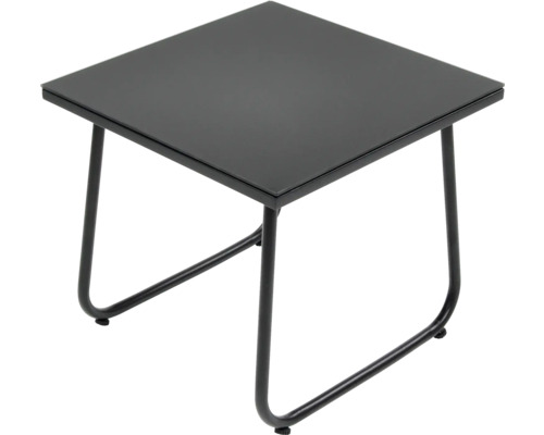 Table d''appoint carrée en métal