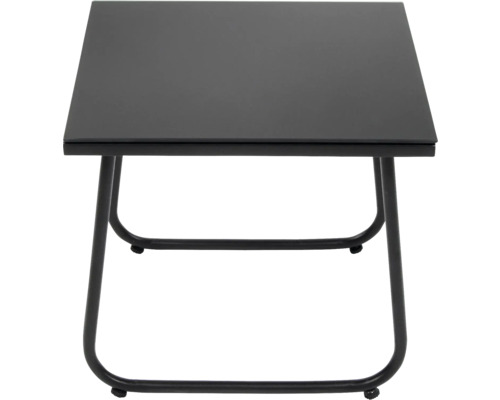 Table de jardin carrée en métal