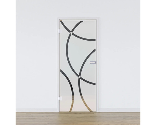 Porte vitrée Pertura Glera Loop 01 709 x 1960 x 8 mm gauche pour ferrure Studio Office Porte vitrée Pertura Glera Loop 01 709 x 1960 x 8 mm gauche pour ferrure Studio Office