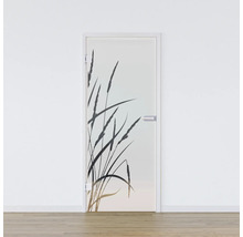 Porte intérieure avec motif d''herbes
