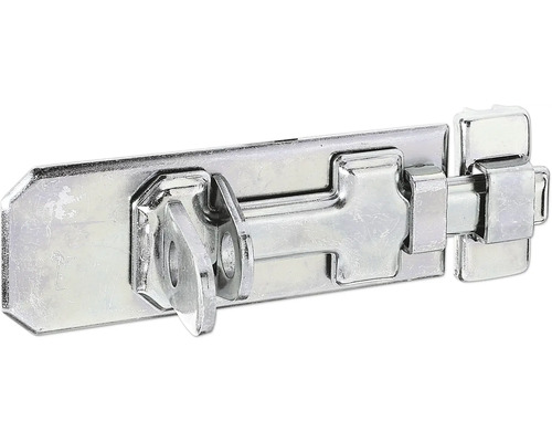 Verrou porte cadenas avec poignée plate et boucle 140 x 52 mm galvanisé,  passivation couche épaisse - HORNBACH