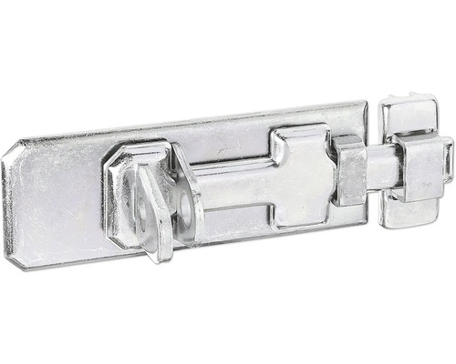 Verrou porte cadenas avec poignée plate et boucle 140 x 52 mm galvanisé,  passivation couche épaisse - HORNBACH