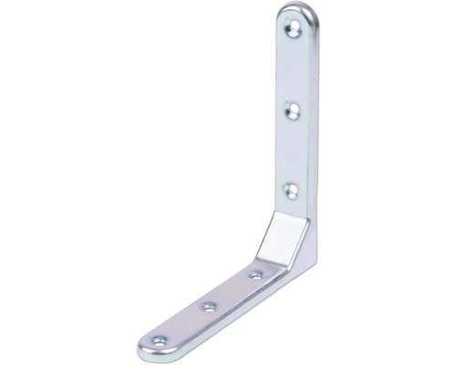 Zierwinkel geprägt 130x130x21 mm galv. verzinkt, dickschichtpassiviert 1 Stück Winkelverbinder mit Befestigungslöchern
