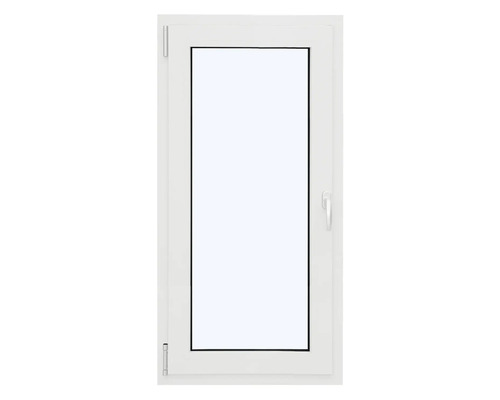 Fenêtre en aluminium ARON Ternum RAL 9016 blanc signalisation 1 vantail (oscillo-battant) 500x1000 mm tirant gauche