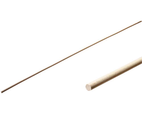 Barre cylindrique en hêtre lisse 8x1000 mm 100 pièces Tige ronde en bois