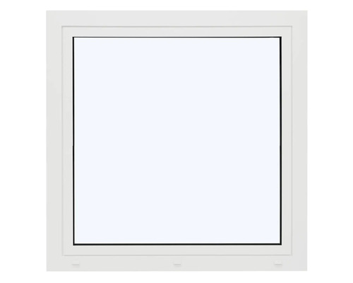 Fenêtre en aluminium ARON Ternum RAL 9016 blanc signalisation 1 vantail (oscillo-battant) 700x700 mm tirant gauche