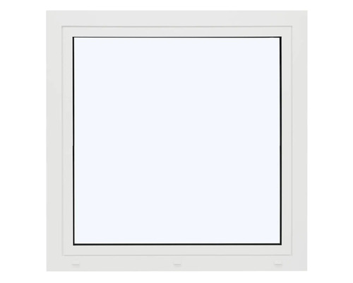 Fenêtre en aluminium ARON Ternum RAL 9016 blanc signalisation 1 vantail (oscillo-battant) 1100x1100 mm tirant gauche