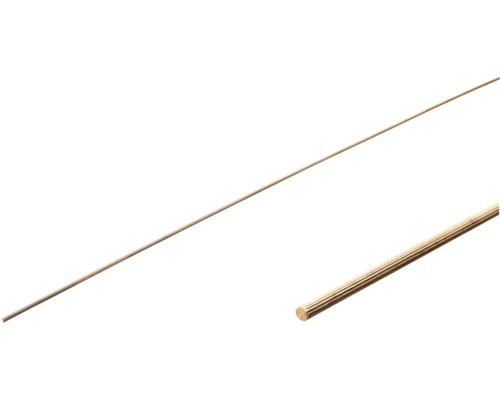 Barre cylindrique en hêtre strié 5x1000 mm 100 pièces Cheville en bois avec surface rainurée