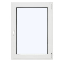 Fenêtre en PVC blanc avec poignée de fenêtre