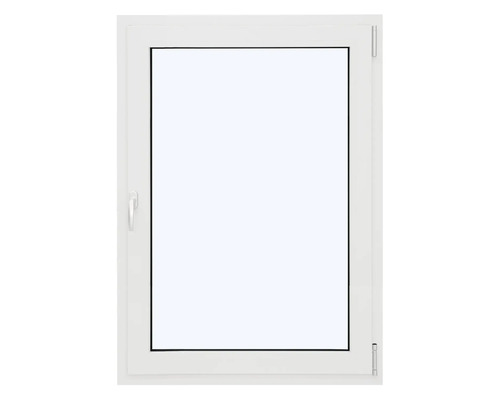 Fenêtre en PVC blanc avec poignée de fenêtre
