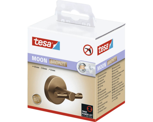 Tesa Moon Bronze patère en emballage
