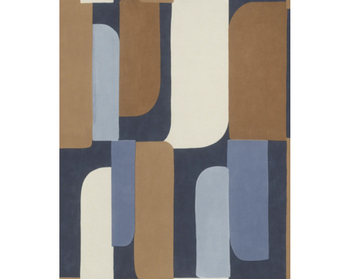 Papier peint intissé 330519 Paraiso graphique bleu Papier peint à motif géométrique