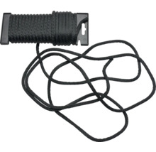 Corde tressée noire sur rouleau