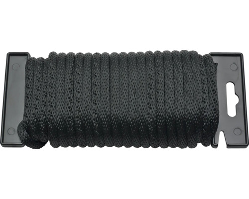 Corde en nylon noire sur rouleau