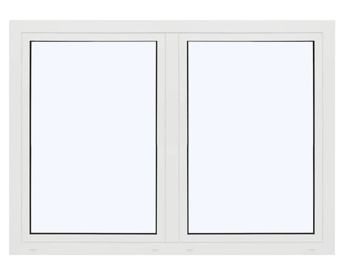 Fenêtre blanche à deux vantaux