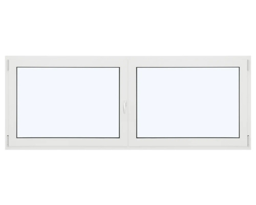 ARON Ternum Aluminiumfenster RAL 9016 verkehrsweiß 2 Flügelig (Dreh/Dreh-Kipp) mit beweglichem Pfosten (Stulp) 1400x1200 mm DIN Links
