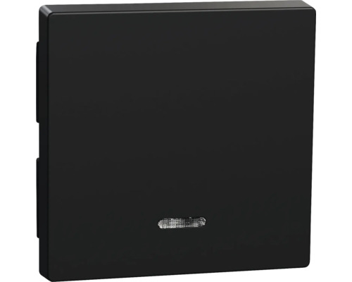 Interrupteur à bascule avec fenêtre de contrôle Merten MEG3320-0403 M-Pure noir/mat Variateur noir pour l''intérieur