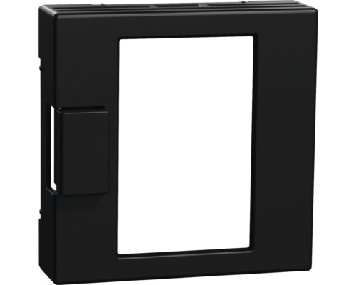 Plaque centrale Merten MEG5775-0403 cache pour insert de régulateur de température universel avec écran tactile M-Pure noir/mat