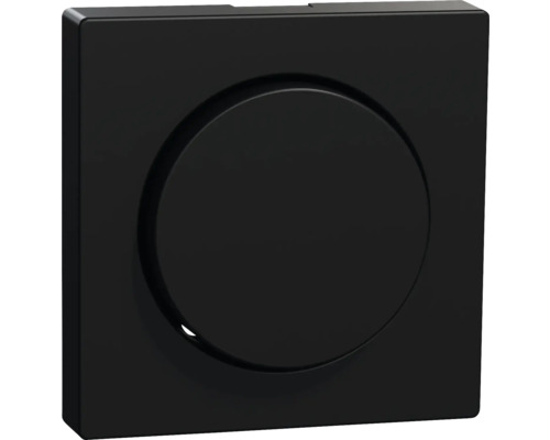 Plaque centrale avec bouton rotatif Merten MEG5250-0403 cache pour variateur M-Pure noir/mat