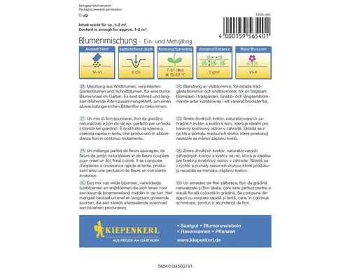 Mélange de graines de fleurs pour fleurs annuelles et vivaces