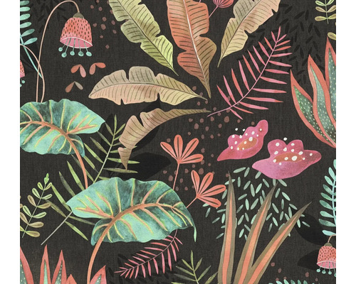 Papier peint intissé 39348-1 Famous Garden feuilles noir Papier peint intissé 39348-1 Famous Garden feuilles noir