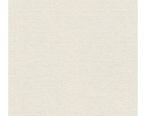 Papier peint intissé 39351-1 Famous Garden uni chiné crème pétrole Papier peint textile clair avec une texture fine