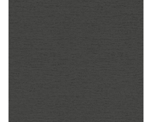 Papier peint intissé 39352-2 Famous Garden uni chiné noir pétrole Tissu textile, gros plan