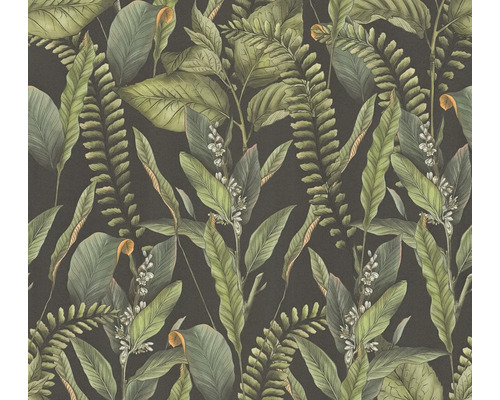 Papier peint intissé 39413-1 Drawn into Nature jungle vert Papier peint motif feuilles de jungle