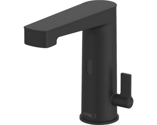 Robinet de lavabo Avital noir avec capteur infrarouge