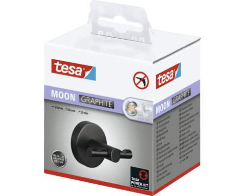 Tesa Moon Graphite Patère dans sa boîte