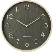 Runde Wanduhr mit Ziffernblatt und schlichtem Design