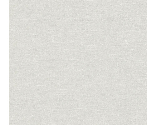 Papier peint intissé 37603-6 Natural Living uni gris clair Papier peint avec une fine structure textile