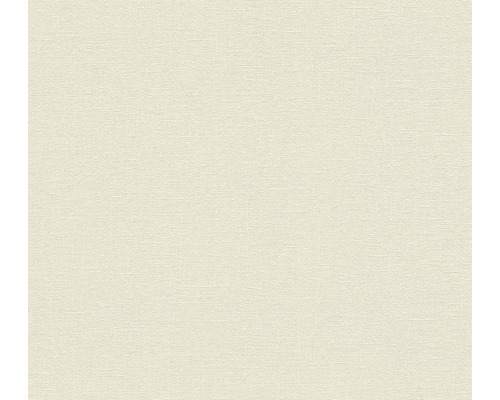 Papier peint intissé 37603-7 Natural Living uni crème Papier peint textile avec une texture fine