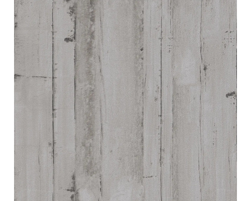 Papier peint intissé 38502-2 Natural Living aspect bois gris Papier peint avec motif de planches de bois