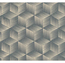 Tapete mit einem geometrischen Würfelmuster