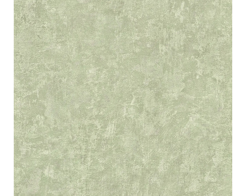 Papier peint intissé 38639-2 Natural Living uni crépi vert Papier peint avec structure d''enduit