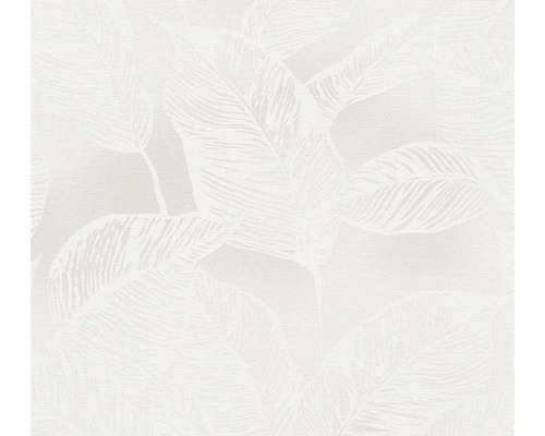 Papier peint intissé 38663-2 Natural Living feuilles gris Papier peint avec motif de feuilles