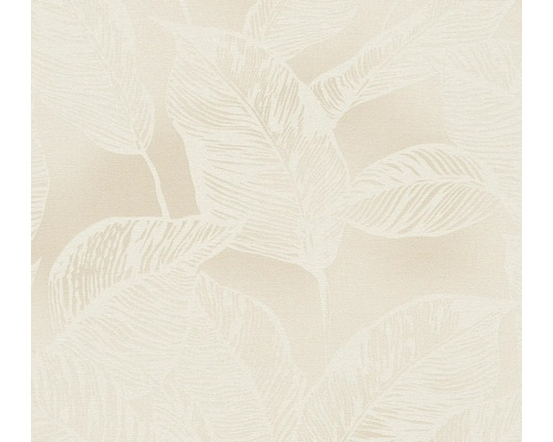 Papier peint intissé 38663-3 Natural Living feuilles beige Papier peint avec motif de feuilles